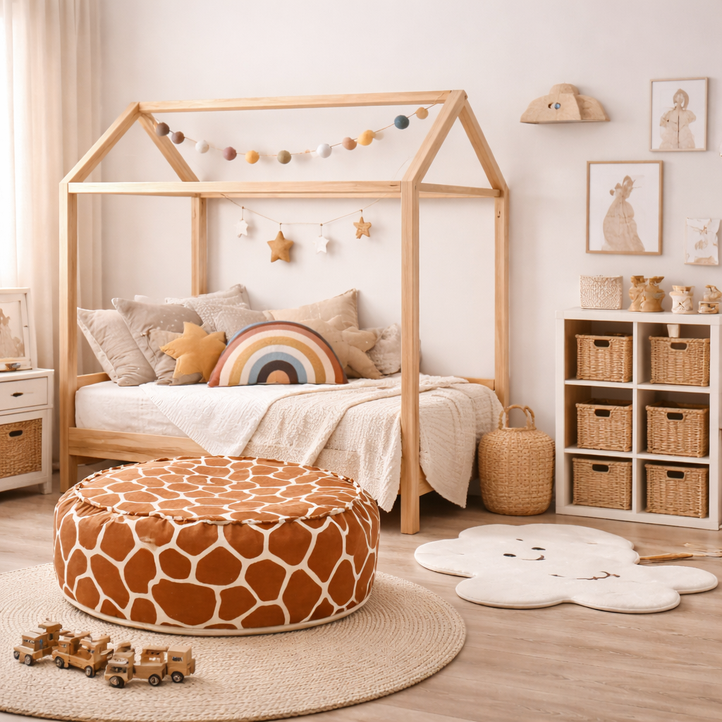 Bean Bag for Kids - Round | Giraffe
