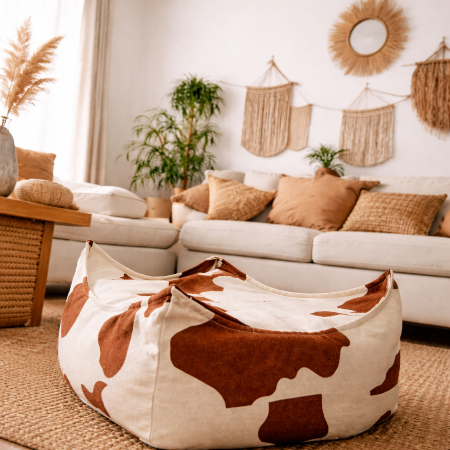 Bean Bag for Kids - Square | Cow