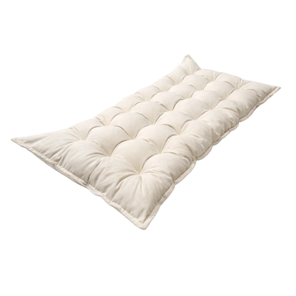 Quilted Kids' Floor Cushion | Play & Relaxation Mat | Beige | 3 Sizes Available
