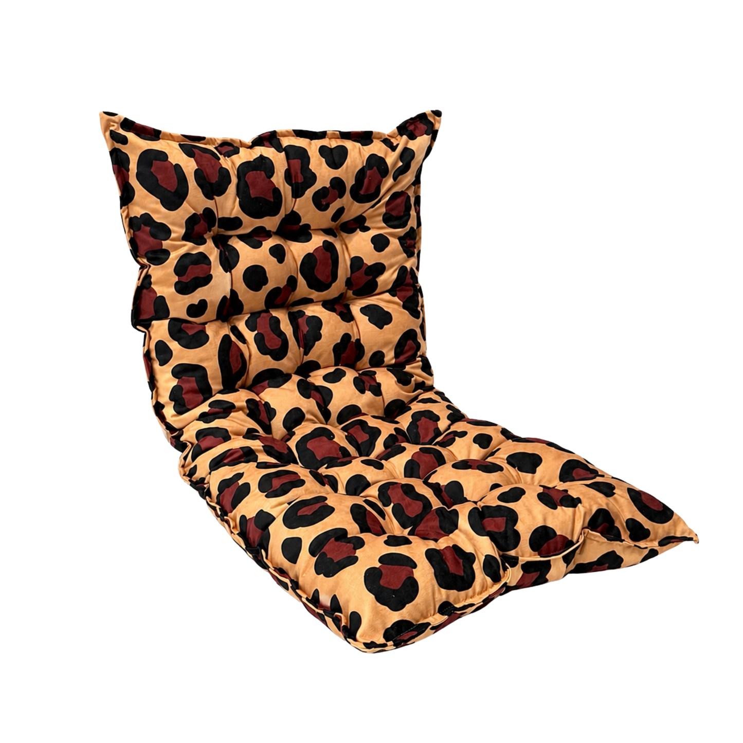 Quilted Kids' Floor Cushion | Play & Relaxation Mat | Leopard | 3 Sizes Available