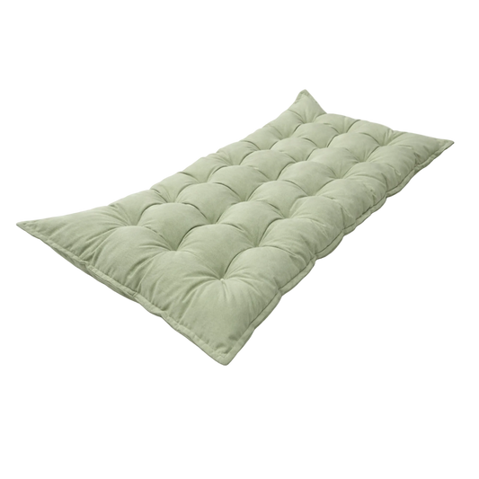 Quilted Kids' Floor Cushion | Play & Relaxation Mat | Green | 3 Sizes Available