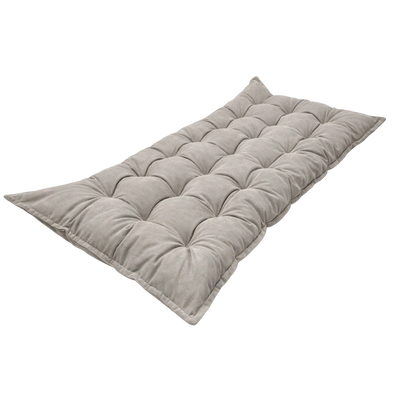 Quilted Kids' Floor Cushion | Play & Relaxation Mat | Gray | 3 Sizes Available