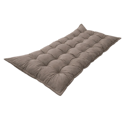 Quilted Kids' Floor Cushion | Play & Relaxation Mat | Brown | 3 Sizes Available