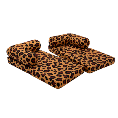 HoneyHug Soft Modular Sofa for Children – Leopard