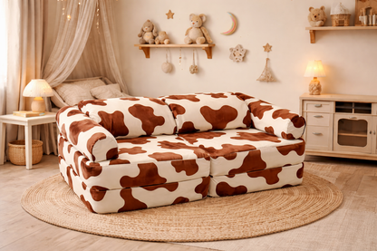 Modular Play Sofa for Children | Cow | 120cm