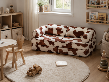 Modular Play Sofa for Children | Cow | 120cm