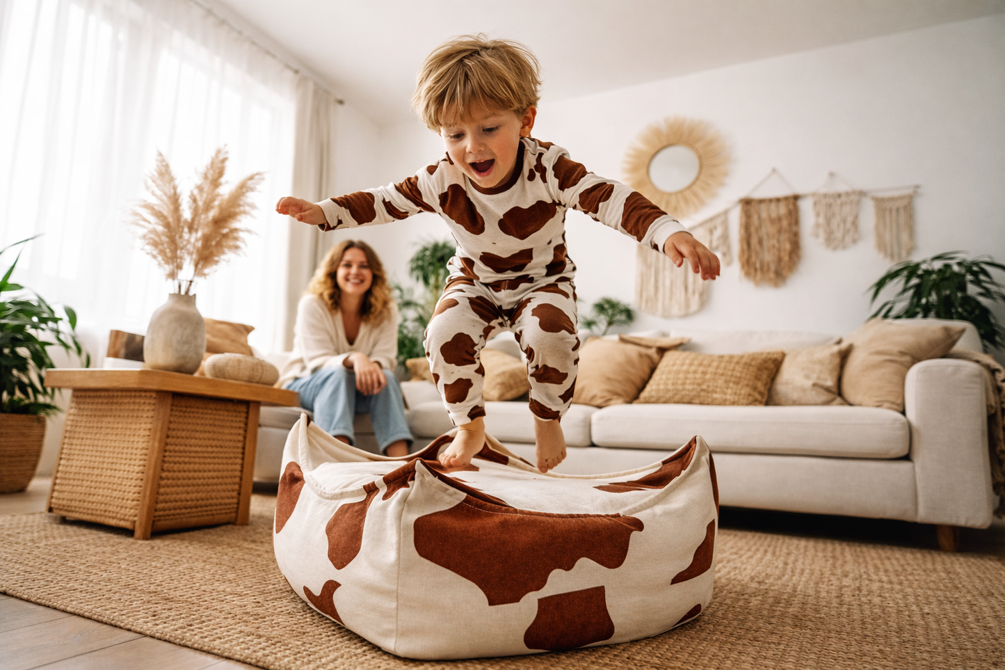 Bean Bag for Kids - Square | Cow