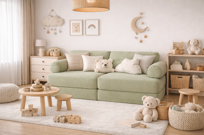 Modular Sofa for Children Green
